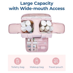 Borsa Cosmetica Colorata Stampata per Ragazze, Grande Capacità, Portatile, Organizer per Toilette, Borsa da Viaggio - Product Image 3