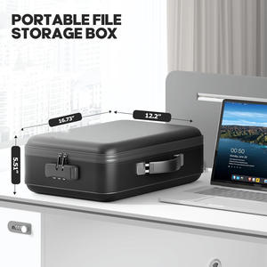 Sac de rangement pour documents ignifuge et étanche en EVA, organisateur sécurisé verrouillable pour les voyages, la maison et le bureau - Product Image 5