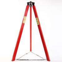 Palans télescopiques manuels de 3 tonnes, support triangulaire à chaîne inversée, trépied à chaîne inversée