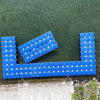 Pont flottant en HDPE pour bateau avec charnières