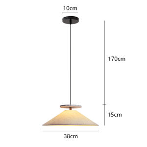 Lámpara colgante vintage inspirada en la dinastía Song: Pantalla de papel Xuan hecha a mano de métodos antiguos para iluminación interior - Product Image 6