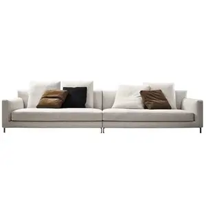 Modern Nordic Design Living Room Sofa Sectional Couch Sofa Set Furniture 7 12 Seater High Quality Fabric Corner Sofa