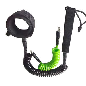 Hot Coiled Stand-up Colorful Cord Safety Sup <span class=keywords><strong>Body</strong></span> Board Correa Cuerda TPU Conector Doble Acero inoxidable Giratorio Accesorio <span class=keywords><strong>de</strong></span> <span class=keywords><strong>surf</strong></span> - Product Image 2