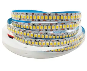 Tira de luz de led flexível ip20 65 68, alto lúmen, 12 v, 2835, 240p, 22w, 3000k, 6500k, 10000k, 5 metros