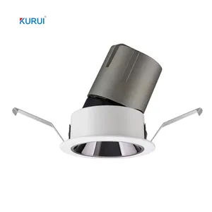 Adjustable Rotating Round Spotlight 7W 10W 12W Dimmable Recess Spot Down Light Anti Glare Wall Washer Ceiling Spotlights