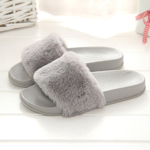 Pantoufles eva à semelle épaisse et souple pour femmes, sandales et chaussures en fourrure de maison de turquie - Product Image 3