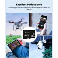 Carte mémoire SD en plastique 16 Go/32 Go/64 Go/128 Go U3 V30 Classe 10 TF pour l'enregistrement vidéo de drone 4K