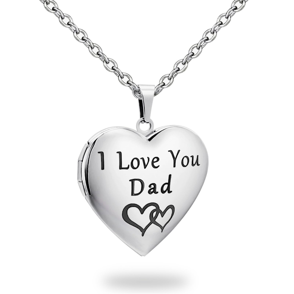 6-Heart Silver Love Dad