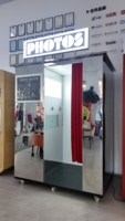 Cabina de Fotos Comercial Estilo Discoteca con Impresora Rápida, Cámara DSLR, Cabina de Selfies Interactiva para Promoción de Eventos