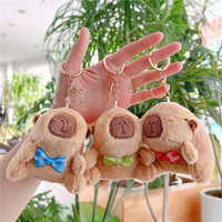 En gros Porte-clés Capybara en peluche, animaux en peluche, poupées jouets, pendentifs créatifs doux