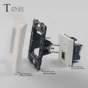 <span class=keywords><strong>Plaque</strong></span> frontale en plastique de type <span class=keywords><strong>Legrand</strong></span> française 80*80, <span class=keywords><strong>plaque</strong></span> frontale de type français, <span class=keywords><strong>plaque</strong></span> frontale réseau 1 port/2 ports - Product Image 5