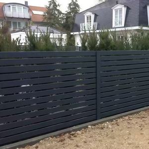 Precio al por mayor paneles de valla de listón de aluminio de 6 pies de alto modelo 3D hogar exterior privacidad balcón valla gran oferta - Product Image 3