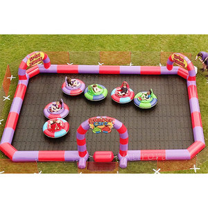 Voiture tamponneuse pour l'extérieur Piste de course Speedway Gonflable Go Kart Zorb Ball Piste de course Voiture tamponneuse gonflable - Product Image 5