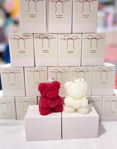 Bougie décorative artisanale en cire de soja 3D en forme de rose et d'ours en peluche pour la Saint-Valentin 2026, idéale pour les cadeaux d'anniversaire et les invités - Product Image 5