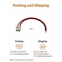    Connecteur SB50 50A vers borne à joint torique, faisceau de câblage de batterie en silicone 10AWG pour camping-car, chariot élévateur, stockage d'énergie solaire