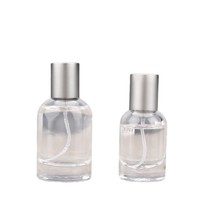 Flacon d'échantillon de parfum vide en verre de Chine, 30ML 50ML, avec bouchon en bois et couvercle plat, style baïonnette, même modèle, pour usage en laboratoire, type spray