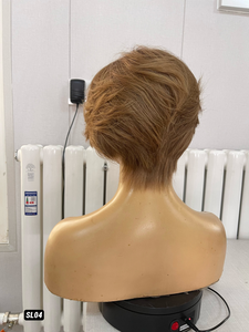 วิกผมทางการแพทย์แบบตัดสั้นทรงพิกซี่ ปี 2026 Swiss HD 13x5  แบบต่อผมด้วยลูกไม้ด้านหน้า  ทำจากผมแท้สลาฟ 100%  แบบตรง - Product Image 4