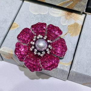 Broche de Abrigo Grande con Diseño de Rosa de Estilo Retro Lujoso, Accesorio de Moda Versátil para Venta al por Mayor y al Detal - Product Image 2