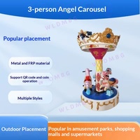 Manège à pièces Angel pour 3 personnes, équipement de jeu pour intérieur, extérieur, parcs, sites panoramiques et places publiques