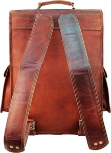 <span class=keywords><strong>Sac</strong></span> à <span class=keywords><strong>dos</strong></span> décontracté de 16 pouces <span class=keywords><strong>pour</strong></span> ordinateur portable <span class=keywords><strong>en</strong></span> <span class=keywords><strong>cuir</strong></span> véritable femmes hommes grande capacité imperméable doublure <span class=keywords><strong>en</strong></span> polyester marron rétro <span class=keywords><strong>vintage</strong></span> Dayback - Product Image 5