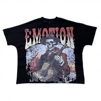 T-shirt pour homme à manches courtes, coupe ample, décontracté, 100% coton, anti-rides, imprimé en sérigraphie, jersey 230g