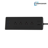 Bloc multiprise de bureau USB-C avec interrupteur, station de charge, 4 prises et 4 ports USB-A, rallonge de table avec 2 prises