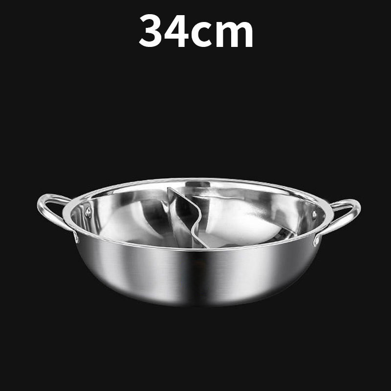 34cm divided hot pot [without lid]