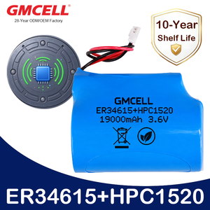 แบตเตอรี่แบบกำหนดเอง ER34615+HPC1520 สำหรับฝาปิดท่อระบายน้ำอัจฉริยะ LORA/GPRS/NB-IOT แบตเตอรี่ 3.6V ER LiSOCl2 อายุการเก็บรักษา 10 ปี - Product Image 1