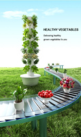 One One Online Celebrity Tour hydroponique de 9 étages Système de plantation de tours verticales dans le jardin-Hydroponique en colonnes