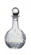 Bouteille en verre de cristal ronde personnalisée de luxe, motif Dublin, pour vin rouge, mini carafe à whisky pour cadeau d'affaires