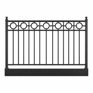 <span class=keywords><strong>Kit</strong></span> de garde-corps de balcon <span class=keywords><strong>en</strong></span> métal thermolaqué résistant aux intempéries pour terrasse et porche, résistant à la rouille, installation facile, direct usine - Product Image 2