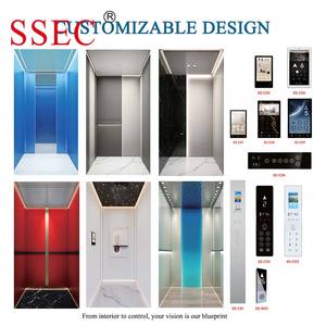 Ascenseur résidentiel SSEC pour <span class=keywords><strong>1</strong></span> à 3 personnes, capacité 200, 300, 400 kg, pour maison à 3 étages, avec cabine en verre, certifié CE ISO, sol en PVC, ascenseur de villa économique - Product Image 5