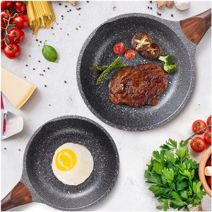 Nhà máy trực tiếp tùy chỉnh chết đúc 3 cái Cookware <span class=keywords><strong>Set</strong></span> Chất lượng cao nhôm không dính gốm Granite lớp phủ cho Nhà thiết lập - Product Image 4