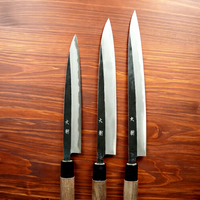 Ensemble de couteaux de chef Tosa-uchihamono Sujibiki, forgés à la main, ambidextres, lames modernes en acier au carbone, couteau à sushi et à poisson en bois tranchant