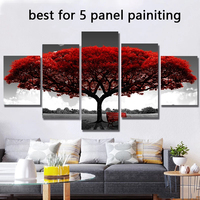 5 panneaux en bois toile cadre bois mur photo décor à la maison bricolage personnalisé cintre avec cadre pas cher peinture photo bois civière barres