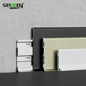 Rodapiés de aleación de aluminio con revestimiento de polvo para pared, rodapiés decorativos con led