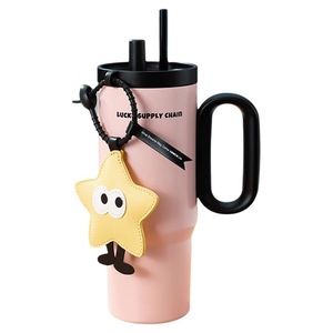 Lucky Supply Chain Insulated Water Bottle 32oz With Straw And Handle For Car Travel Use - Product Image 5
