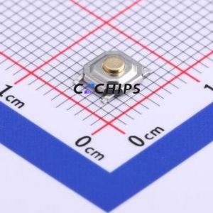 TS-1076S-A3B2 Tactile Switch SMD-4P,5.2x5.2mm Switch Single Pole Single Throw Round Button 1.8N Vertical Mount - Product Image 1