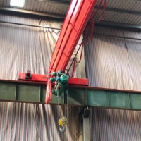 Grue métallurgique électrique monopoutre WanLong LDY, portée 12 m, capacité de levage 10 t, commande PLC, hauteur de levage 20 m