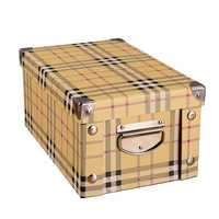 Boîte de rangement de bureau pliable en carton recyclable YZ Wholesale avec fente métallique pour montres et dossiers, emballage cadeau