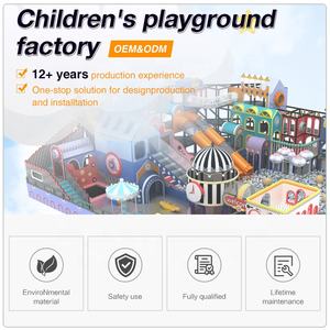 BEIBEIAI parc de labyrinthe à thème océanique le plus populaire enfants jeux d'intérieur terrain de jeu château équipement de terrain de jeu grands toboggans - Product Image 5