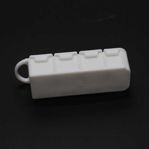 Custom Branding Travel Use Pocket Medicine Holder 4 sezioni portapillole contenitore di plastica per piccole cose - Product Image 3