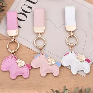 بالجملة عالية الجودة لطيف الحصان كيشاين حقيبة اكسسوارات بيع بالجملة الجلود المفاتيح - Product Image 1