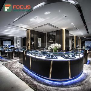 Système de présentoirs minimalistes pour bijouterie, finition stratifiée, comptoir de centre commercial, armoire à bijoux - Product Image 4