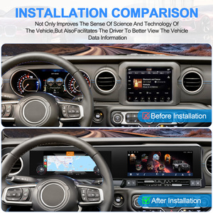 NaviHua New Style Android Touch screen Radio for Jeep Wrangler 2018-2023 Car LCD Touchscreen GPS Navigation <b>Player</b> Dual 10.25'' - Product Image 4