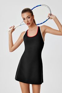 Không Tay Chữ Thập Trở Lại Ăn Mặc Thể Thao Golf Tập Thể Dục Thể Thao Skort Phòng Tập Thể Dục Váy Với Được Xây Dựng Trong Quần Short Hoạt Động Mặc Cho Phụ Nữ - Product Image 4