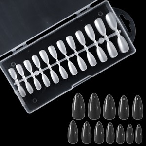 240 Uñas Postizas Almendradas Estilo Francés, Curva Suave Sin Rastro, Set de Extensión de Uñas en Caja - Product Image 3