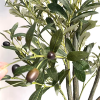 Plantes en pot en plastique de 90 cm, 120 cm, 150 cm, 180 cm, 210 cm, 240 cm, faux olivier tropical d'intérieur, écologique, artificiel