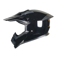 Casque de moto tout-terrain en ABS noir brillant, personnalisable, tendance, haut de gamme, directement de l'usine