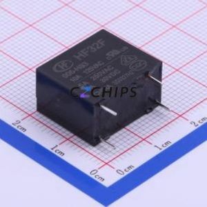 HF32F/005-HS3 Power Relay Through hole,10.2x18.4mm 5V 1 Normally Open: 1A SPST-Normally Open::: 4 5A-30VDC/5A-250VAC/10A-125VAC - Product Image 1